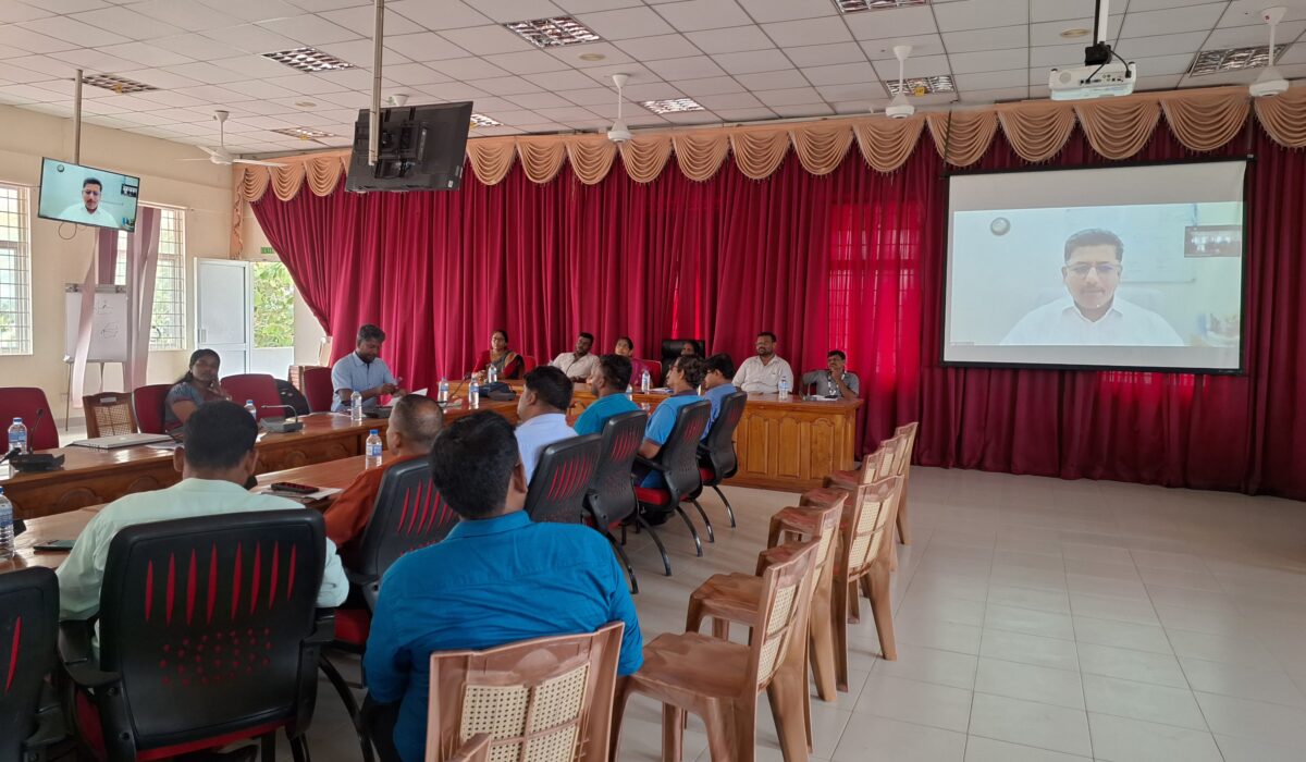 Workshop on “Strategies to Enhance Fisheries and Fishers' Livelihood in the Palk Bay Region.”